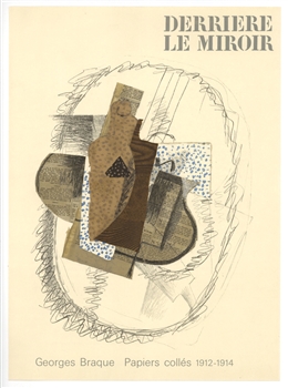 Georges Braque lithograph "Papiers Colles IV"