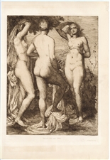 Joseph Benwell Clark Pallas Juno Venus etching