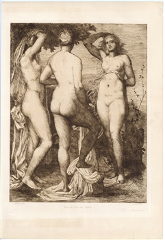 Joseph Benwell Clark Pallas Juno Venus etching