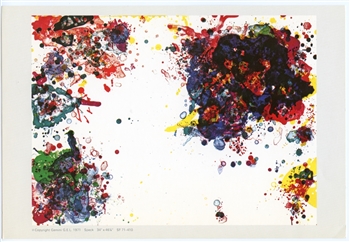 Sam Francis lithograph Gemini
