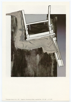Jasper Johns Fragment - According to What
