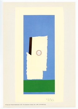 Robert Motherwell lithograph Summer Lights 1973