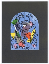 Marc Chagall Jerusalem Windows lithograph