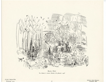 Raoul Dufy drawing