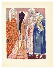 Kees van Dongen engraving for "Mille Nuits"