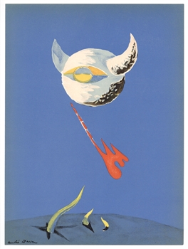 Andre Masson original lithograph "The Moon"
