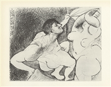 Pablo Picasso Vollard Suite "Un homme devoilant une femme"