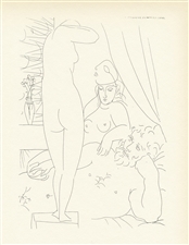 Pablo Picasso Vollard Suite "Sculpteur, modele avec un masque et statue"