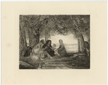 Alexandre-Gabriel Decamps etching