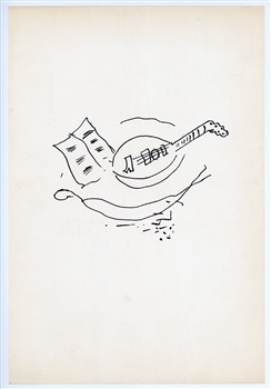 Georges Braque lithograph guitar