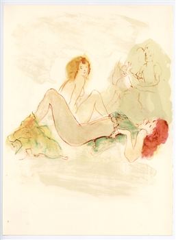 Leonor Fini signed original lithograph