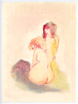 Leonor Fini signed original lithograph
