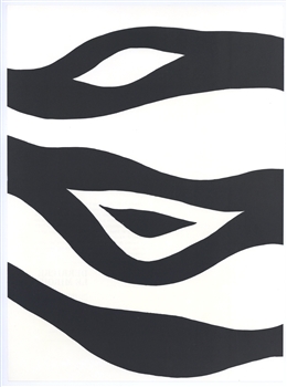 Alexander Calder lithograph, 1966, derriere