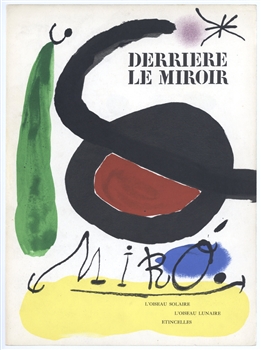 Joan Miro lithograph 1967, derriere