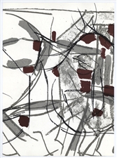 Jean-Paul Riopelle original lithograph "Arctique" 1974