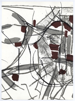 Jean-Paul Riopelle original lithograph 1974