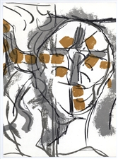 Jean-Paul Riopelle original lithograph "Arctique" 1974