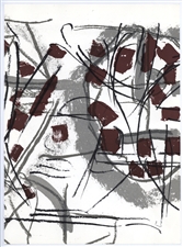 Jean-Paul Riopelle original lithograph "Arctique" 1974