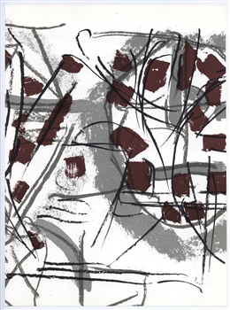 Jean-Paul Riopelle original lithograph 1974