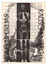 Robert Rauschenberg lithograph Booster Study 1967