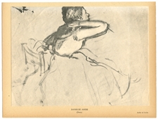 Edgar Degas "Danseuse assise" printed in 1919
