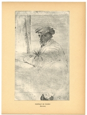 Edgar Degas "Portrait de Tourny" printed in 1919