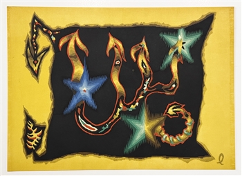 Jean Lurcat lithograph Signs of the Zodiac Scorpio