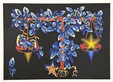 Jean Lurcat lithograph - Signs of the Zodiac: Libra
