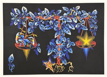 Jean Lurcat lithograph Signs of the Zodiac Libra