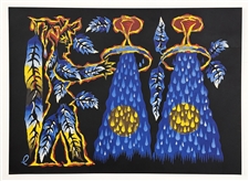 Jean Lurcat lithograph - Signs of the Zodiac: Aquarius