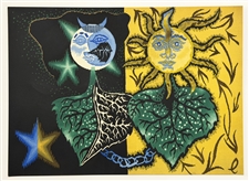 Jean Lurcat lithograph Signs of the Zodiac Gemini