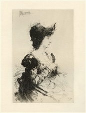 Ignaz Marcel Gaugengigl original etching Summer