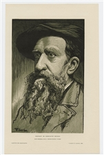 Pierre-Eugene Vibert woodcut Constantin Meunier