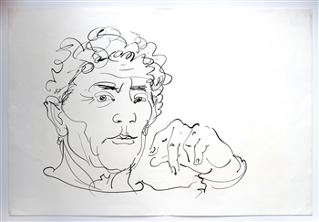 Hans Erni original lithograph Reflexions simples sur le corps