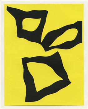 Jean Arp silkscreen Place selon les lois du hasard Hard Edge Art