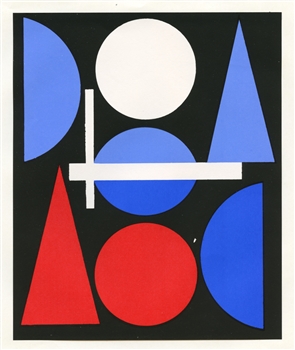 Auguste Herbin silkscreen "Nue"