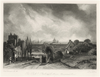 Sir John Constable / David Lucas mezzotint "Hampstead Road"