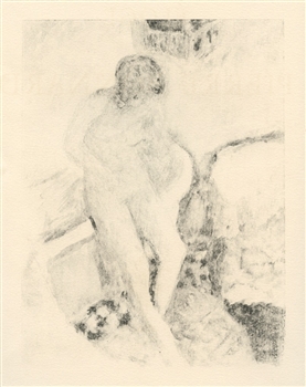 Pierre Bonnard "Nu a la baignoire" original lithograph