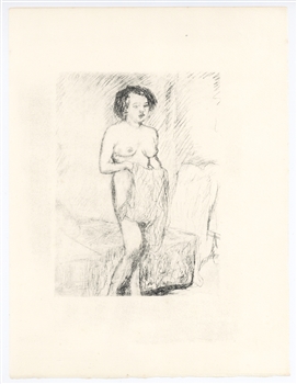 Pierre Bonnard "La chemise" original lithograph