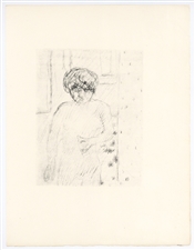 Pierre Bonnard "Buste" original lithograph