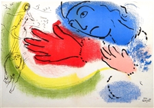 Marc Chagall "Woman Circus Rider" original lithograph