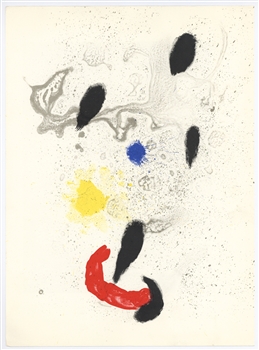Joan Miro original lithograph (Composition I), 1963