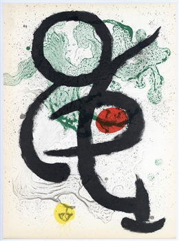 Joan Miro original lithograph (Composition II), 1963