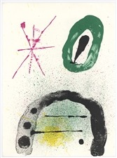 Joan Miro original lithograph (Composition IV), 1963