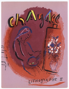Marc Chagall original lithograph "Couverture" 1963