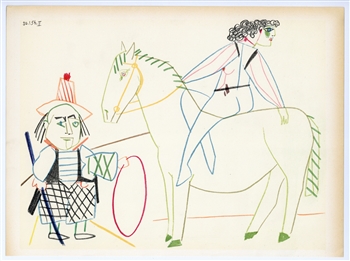 Pablo Picasso lithograph Circus Rider