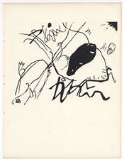 Wassily Kandinsky "Schwartzer Fleck" original woodcut