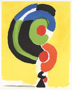 Sonia Delaunay original lithograph, 1972