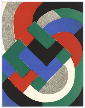 Sonia Delaunay original lithograph 1969