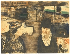 Pierre Bonnard lithograph "Place Clichy"